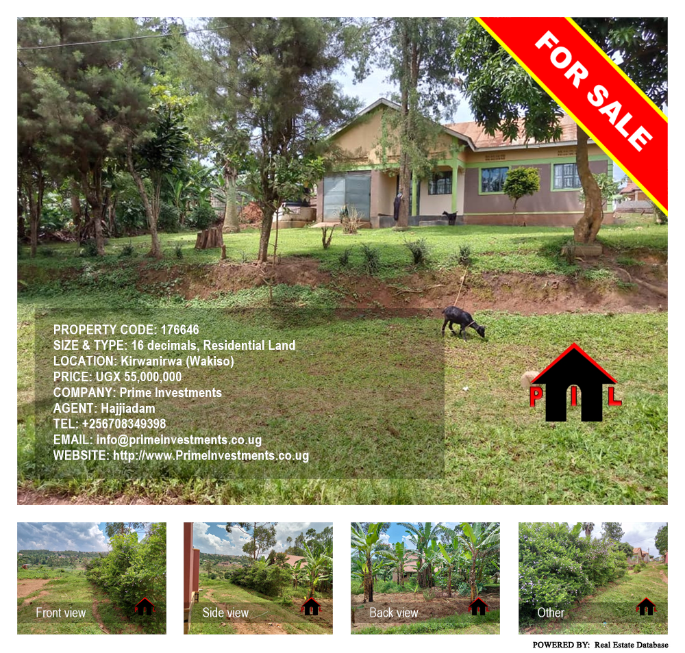 Residential Land  for sale in Kirwanirwa Wakiso Uganda, code: 176646