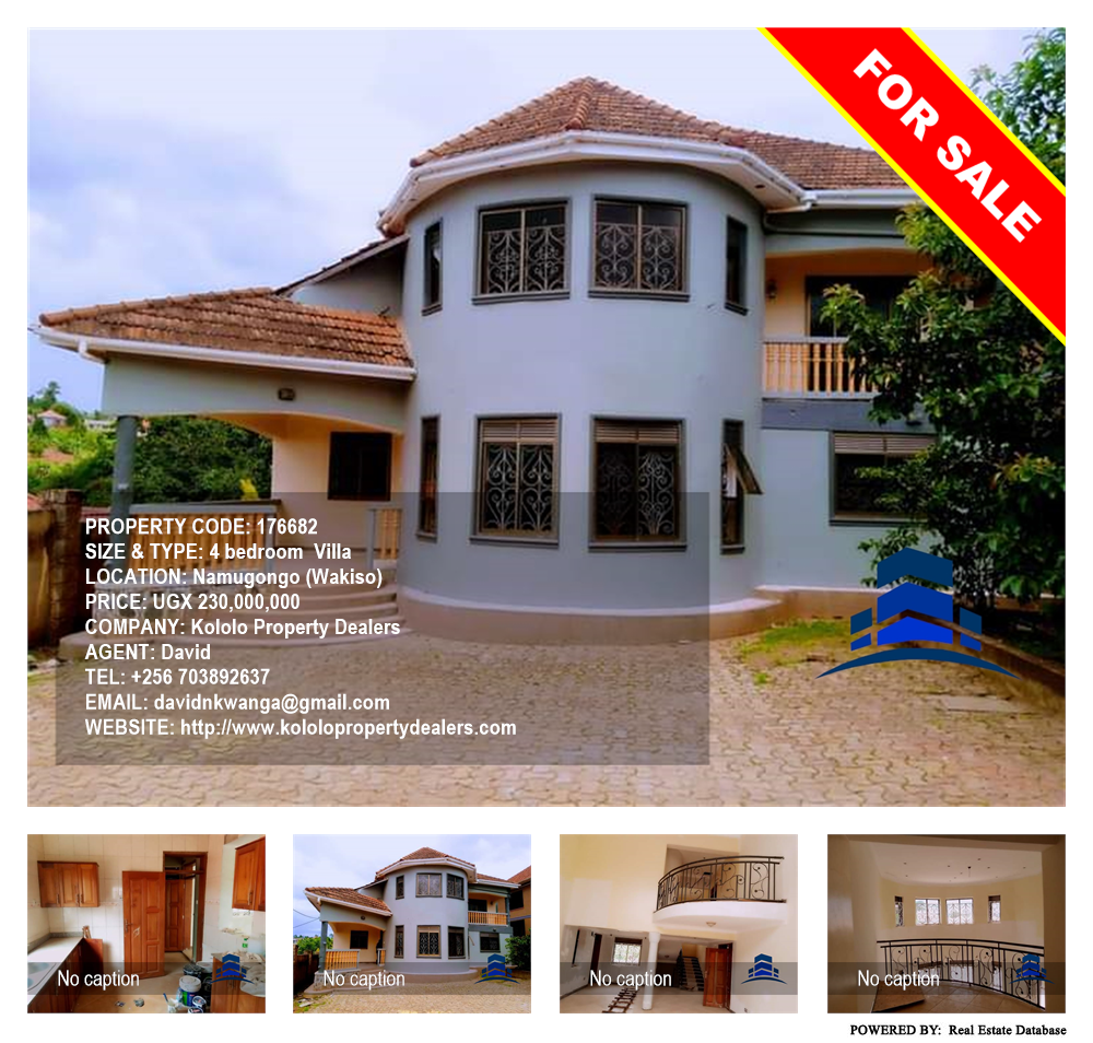 4 bedroom Villa  for sale in Namugongo Wakiso Uganda, code: 176682