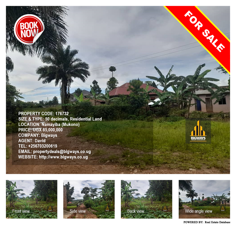 Residential Land  for sale in Namayiba Mukono Uganda, code: 176732