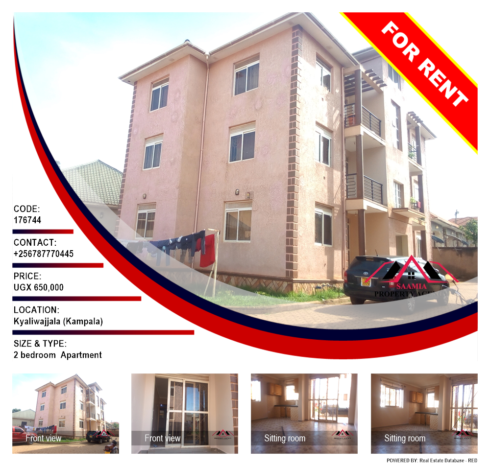 2 bedroom Apartment  for rent in Kyaliwajjala Kampala Uganda, code: 176744