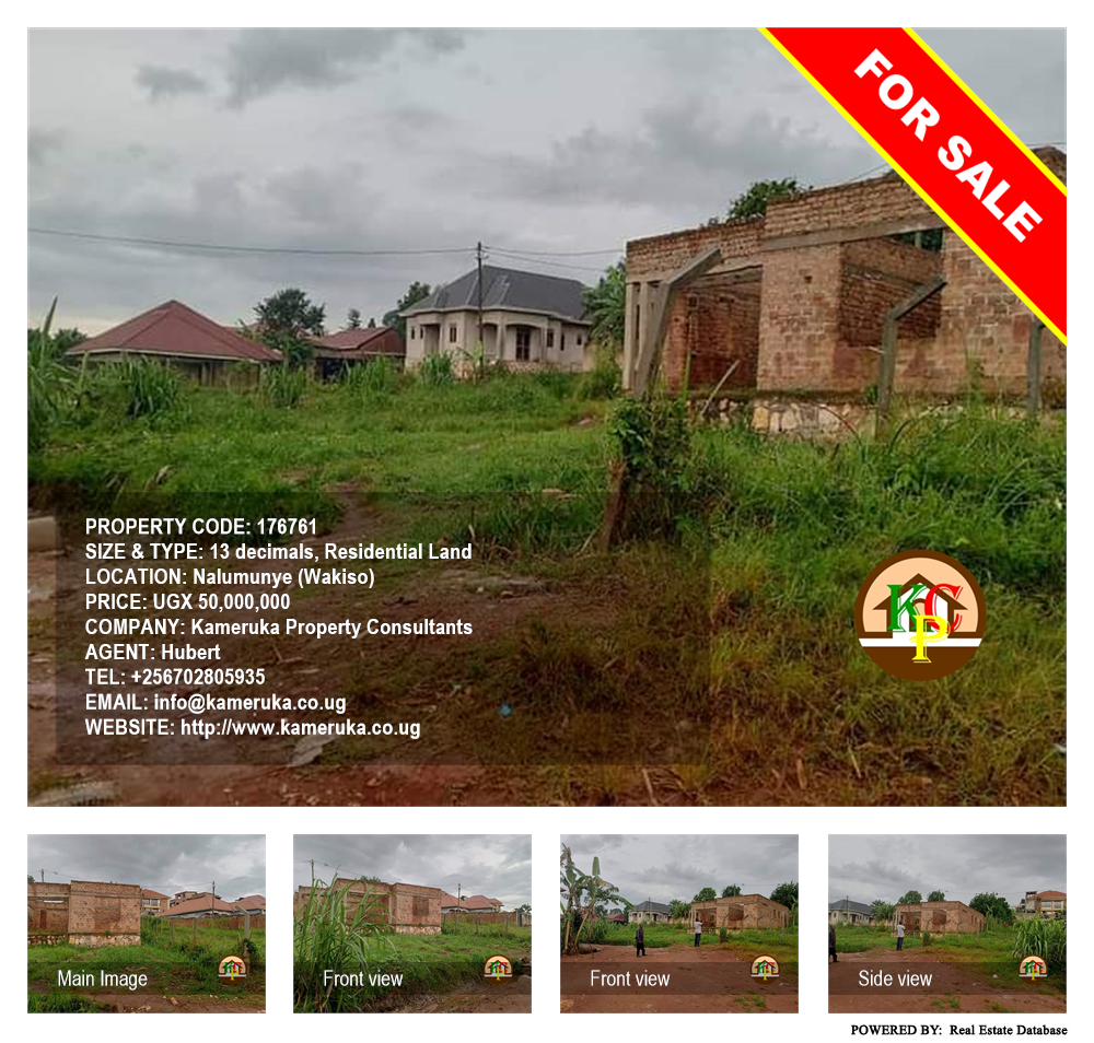 Residential Land  for sale in Nalumunye Wakiso Uganda, code: 176761