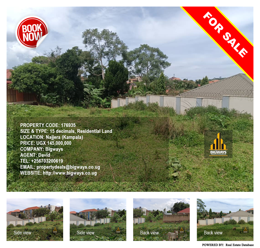 Residential Land  for sale in Najjera Kampala Uganda, code: 176935