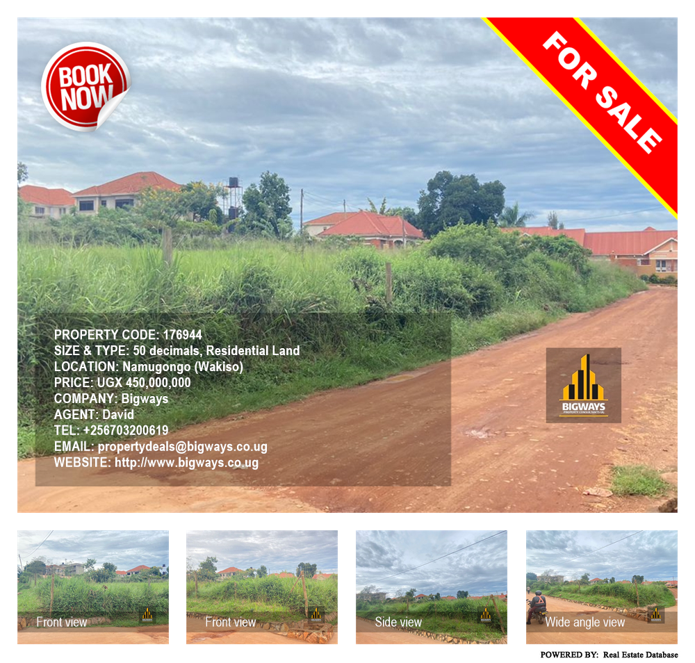 Residential Land  for sale in Namugongo Wakiso Uganda, code: 176944