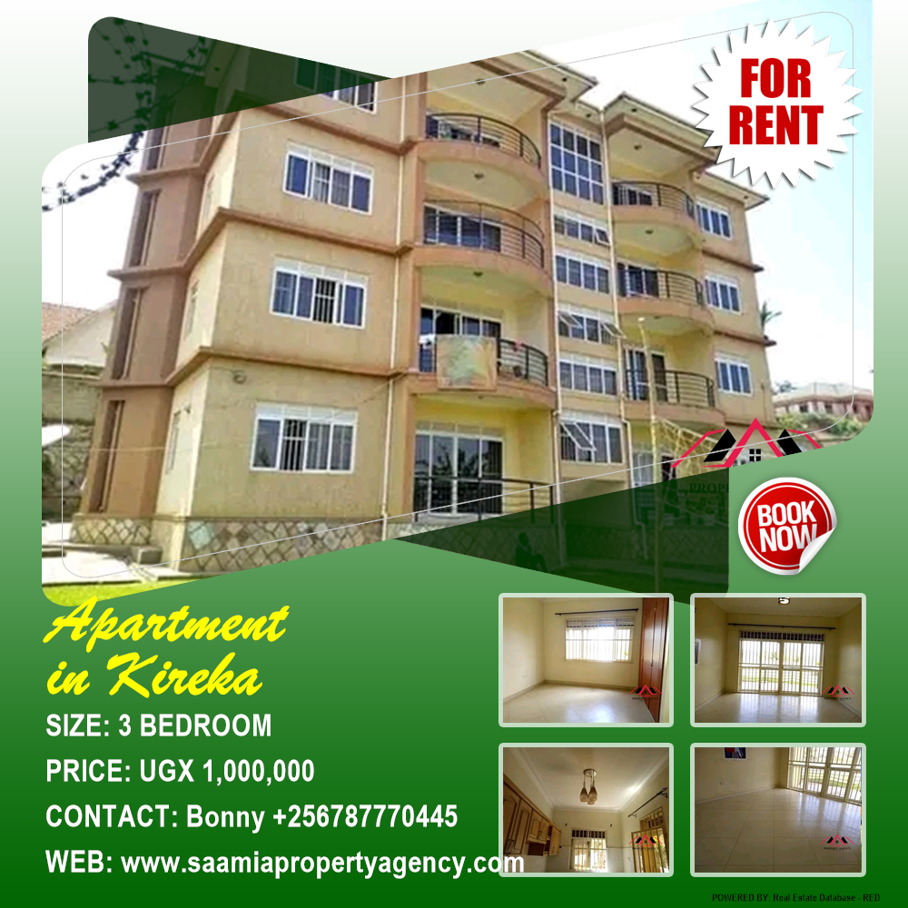 3 bedroom Apartment  for rent in Kireka Wakiso Uganda, code: 176951