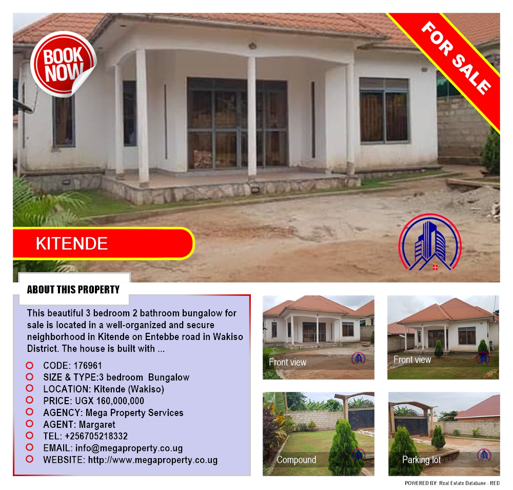 3 bedroom Bungalow  for sale in Kitende Wakiso Uganda, code: 176961