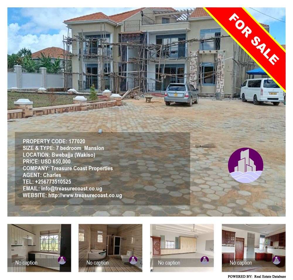 7 bedroom Mansion  for sale in Bwebajja Wakiso Uganda, code: 177020