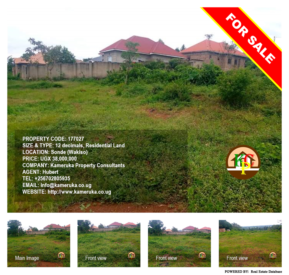 Residential Land  for sale in Sonde Wakiso Uganda, code: 177027