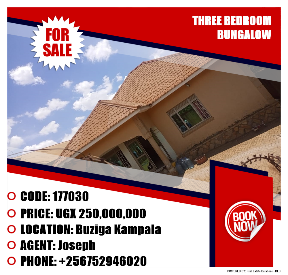 3 bedroom Bungalow  for sale in Buziga Kampala Uganda, code: 177030