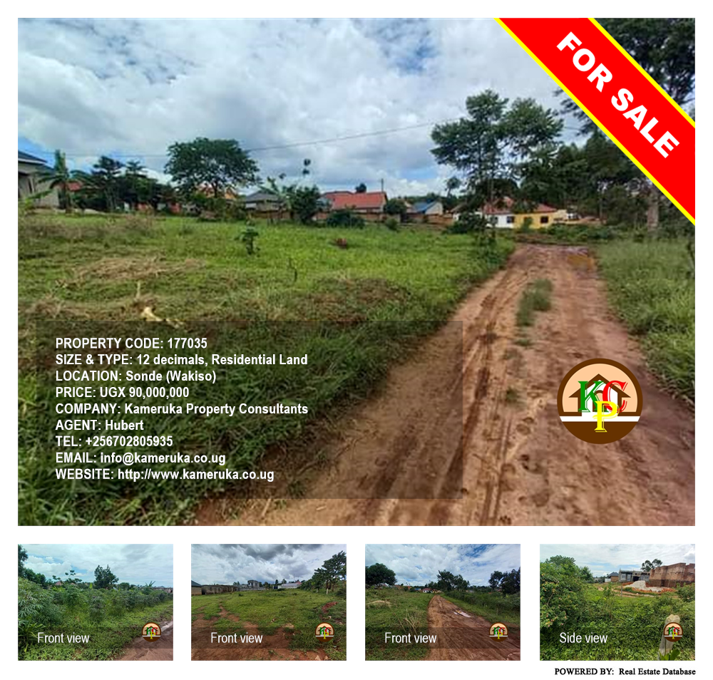 Residential Land  for sale in Sonde Wakiso Uganda, code: 177035