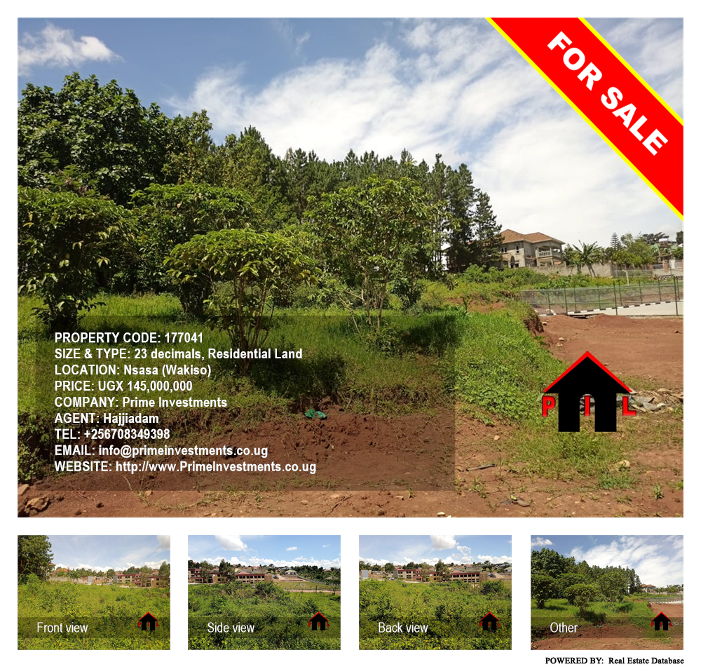 Residential Land  for sale in Nsasa Wakiso Uganda, code: 177041