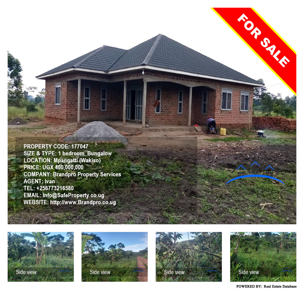 1 bedroom Bungalow  for sale in Mpangatti Wakiso Uganda, code: 177047