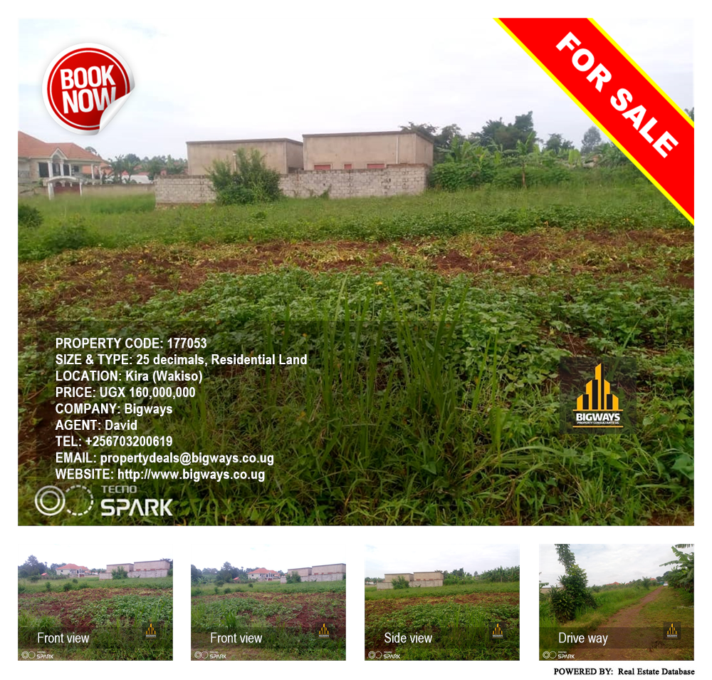 Residential Land  for sale in Kira Wakiso Uganda, code: 177053