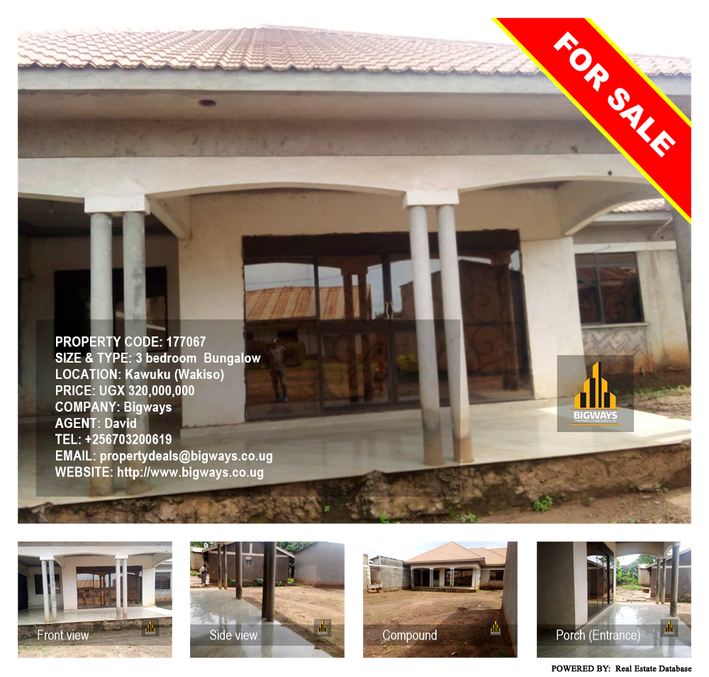 3 bedroom Bungalow  for sale in Kawuku Wakiso Uganda, code: 177067