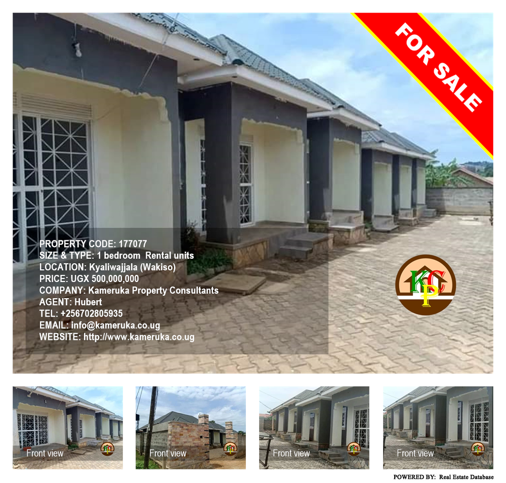 1 bedroom Rental units  for sale in Kyaliwajjala Wakiso Uganda, code: 177077
