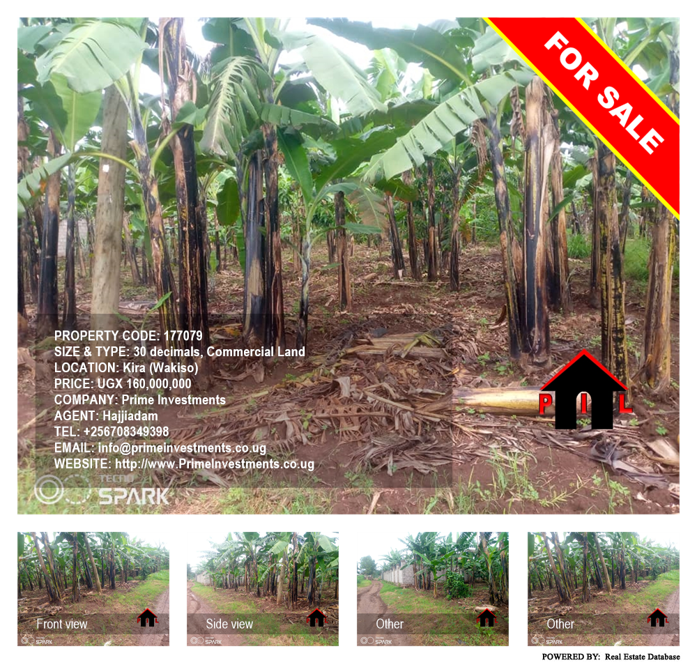 Commercial Land  for sale in Kira Wakiso Uganda, code: 177079