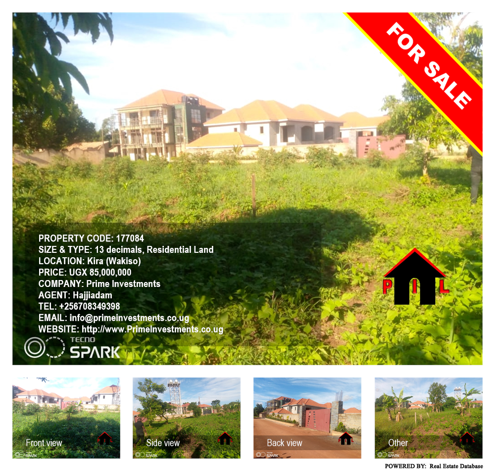 Residential Land  for sale in Kira Wakiso Uganda, code: 177084