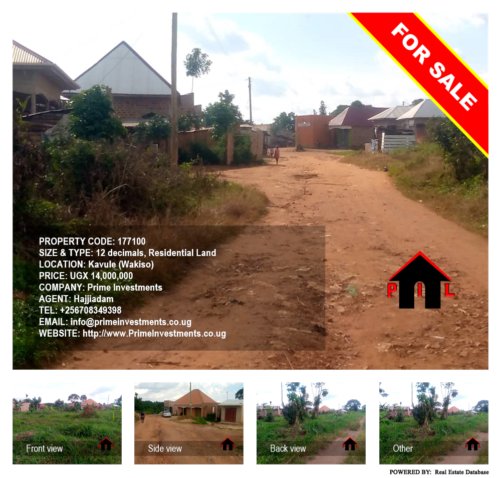 Residential Land  for sale in Kavule Wakiso Uganda, code: 177100