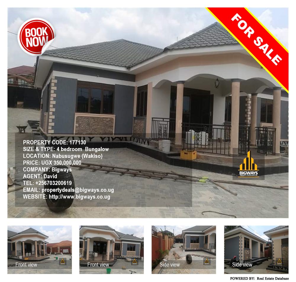 4 bedroom Bungalow  for sale in Nabusugwe Wakiso Uganda, code: 177130