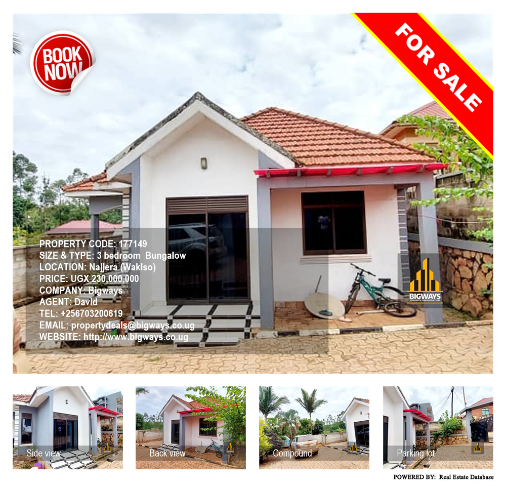 3 bedroom Bungalow  for sale in Najjera Wakiso Uganda, code: 177149