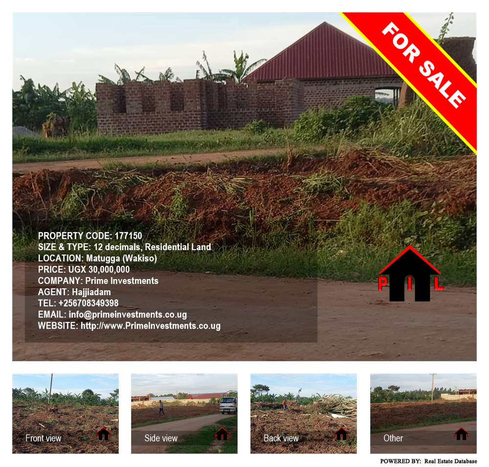 Residential Land  for sale in Matugga Wakiso Uganda, code: 177150