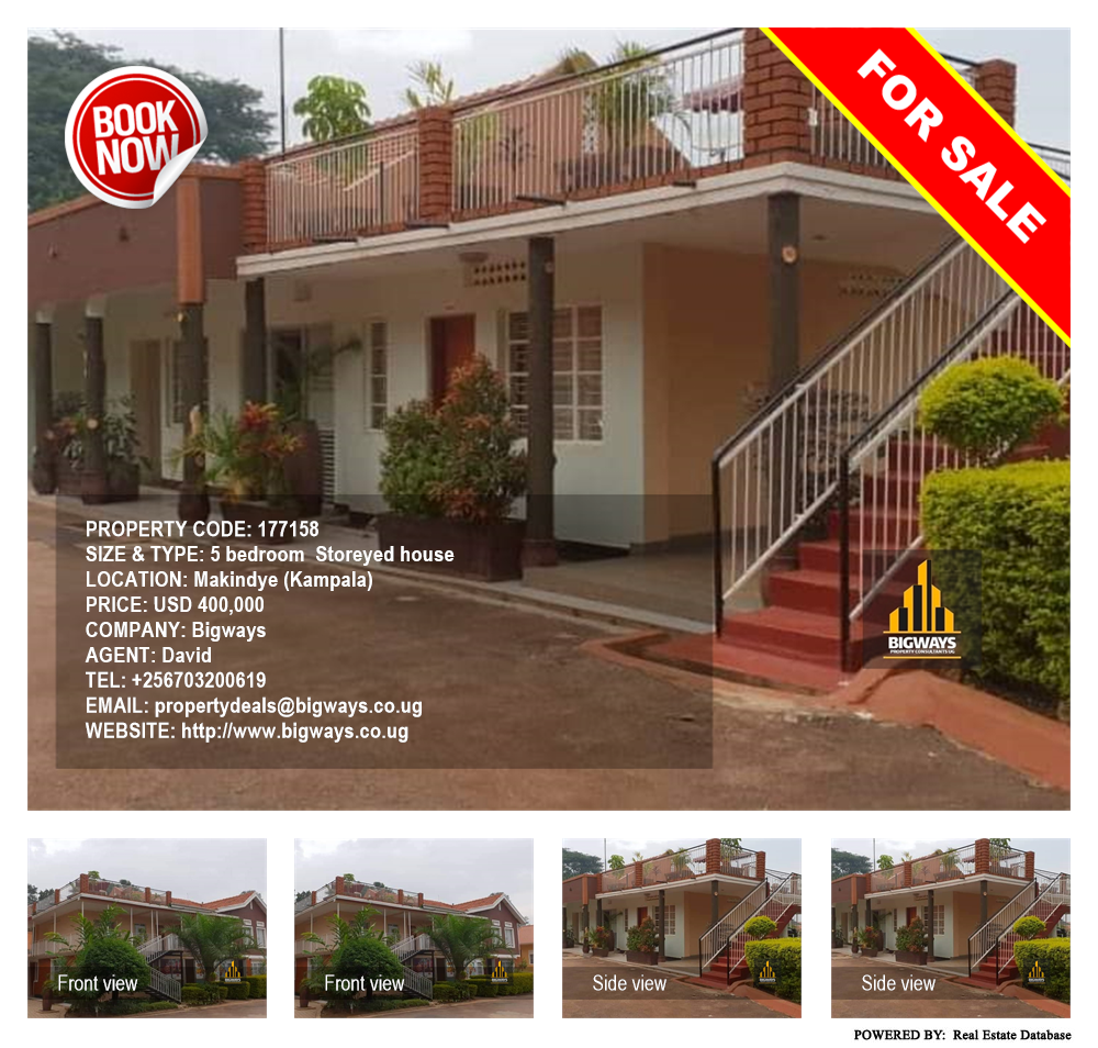 5 bedroom Storeyed house  for sale in Makindye Kampala Uganda, code: 177158