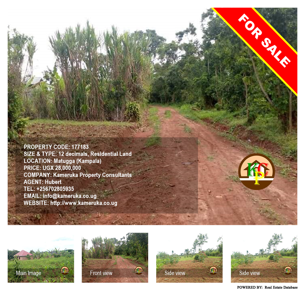 Residential Land  for sale in Matugga Kampala Uganda, code: 177183