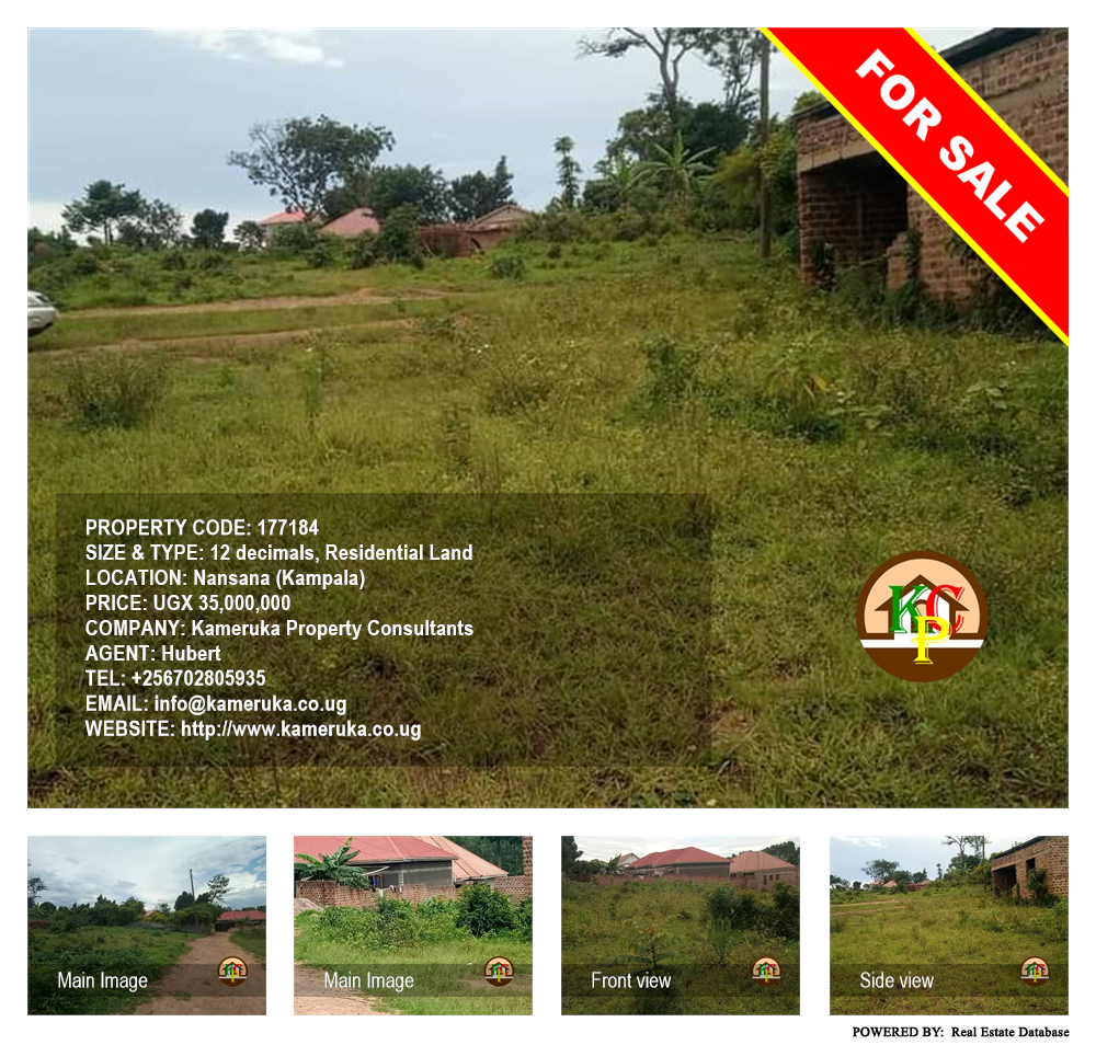 Residential Land  for sale in Nansana Kampala Uganda, code: 177184