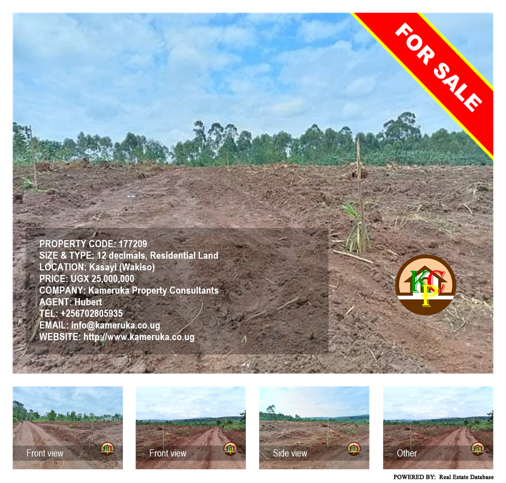 Residential Land  for sale in Kasayi Wakiso Uganda, code: 177209