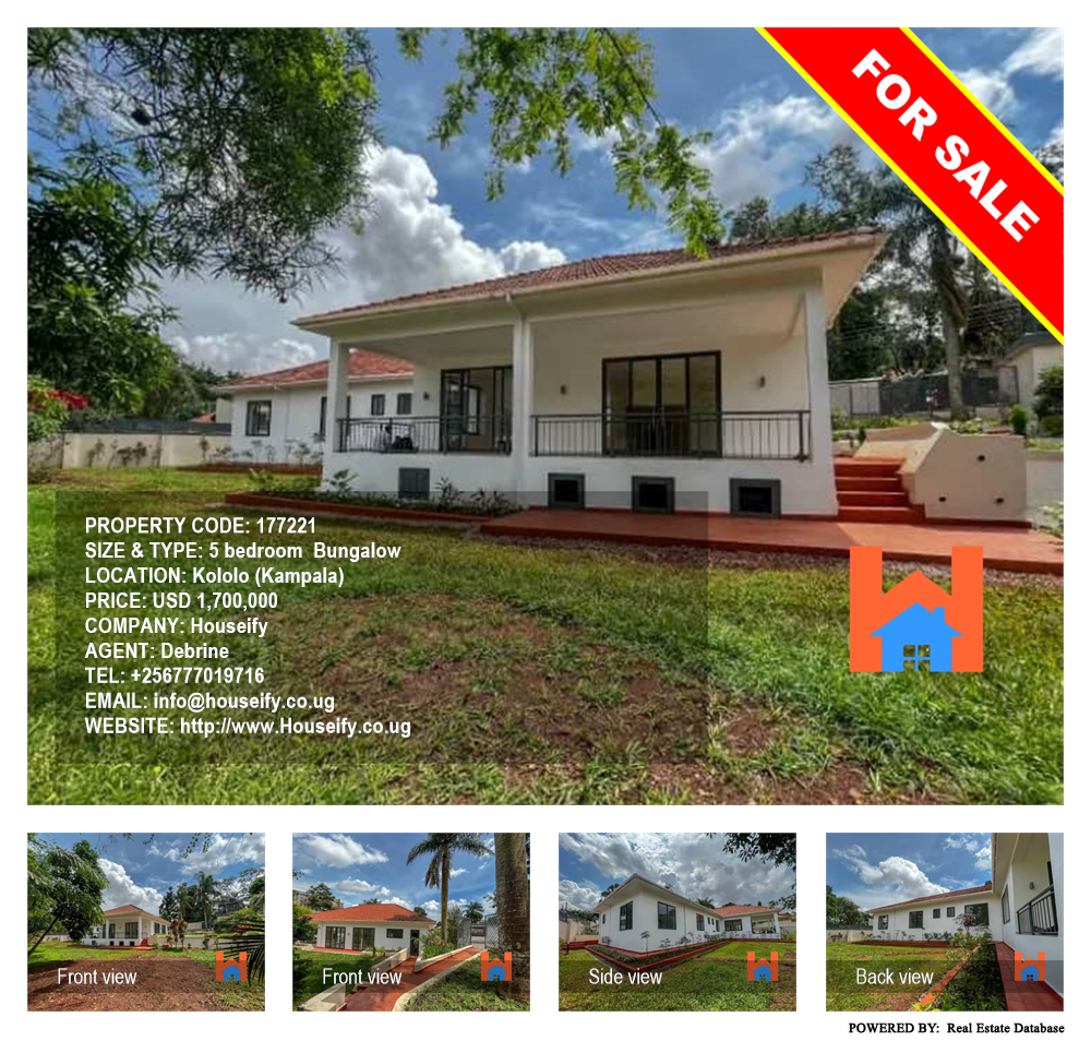 5 bedroom Bungalow  for sale in Kololo Kampala Uganda, code: 177221