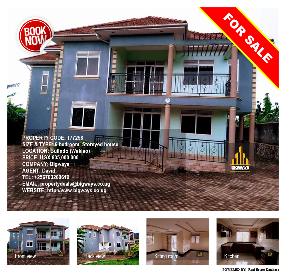 6 bedroom Storeyed house  for sale in Bulindo Wakiso Uganda, code: 177258