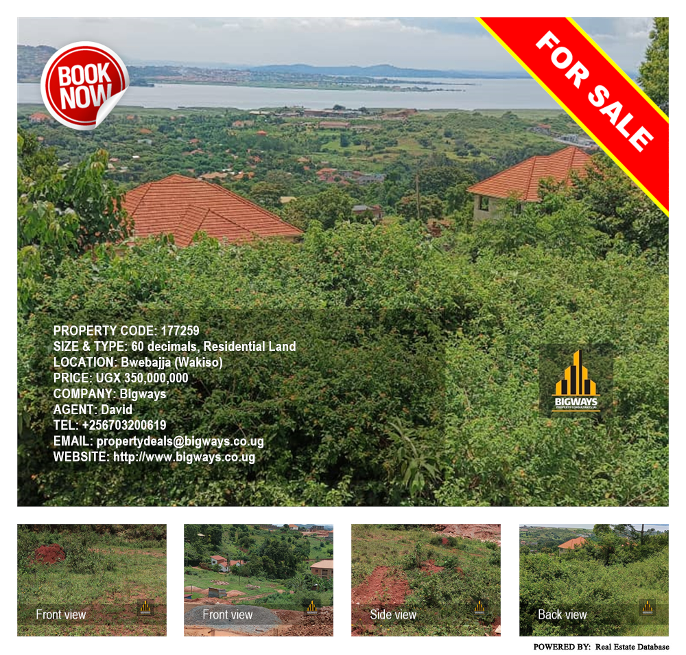 Residential Land  for sale in Bwebajja Wakiso Uganda, code: 177259