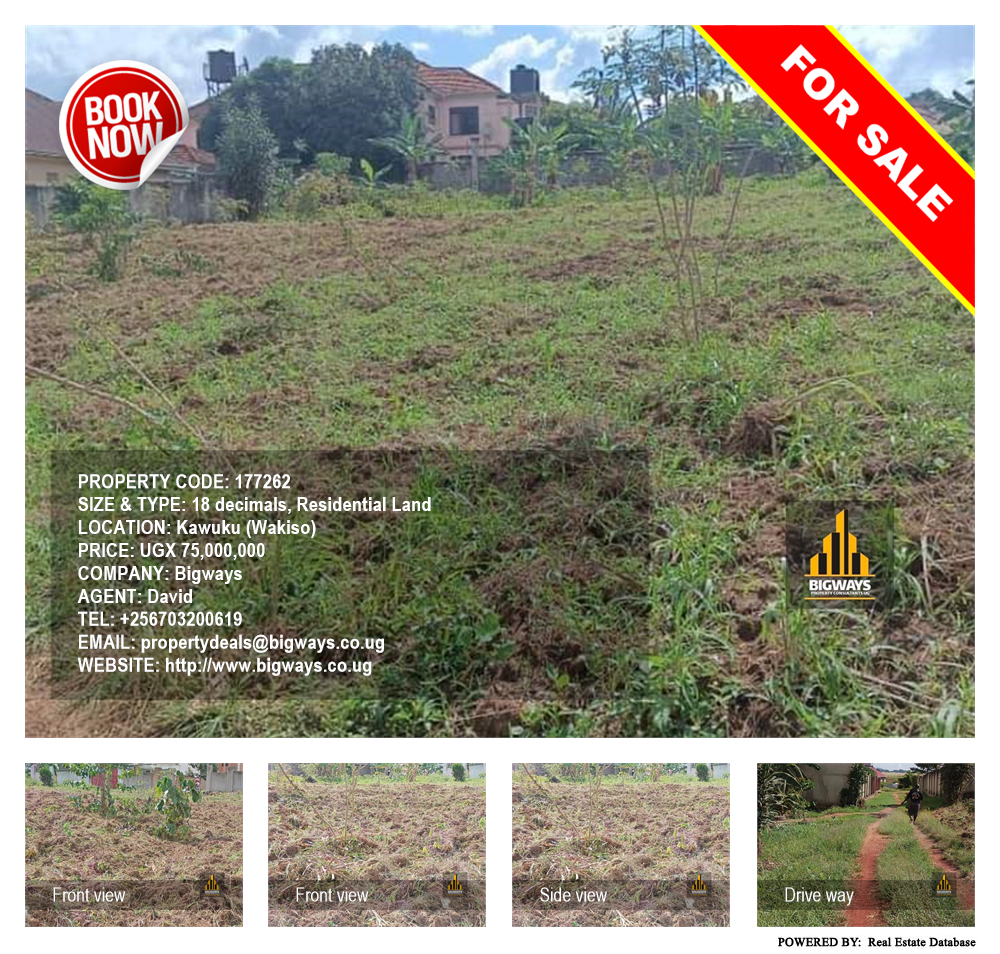 Residential Land  for sale in Kawuku Wakiso Uganda, code: 177262