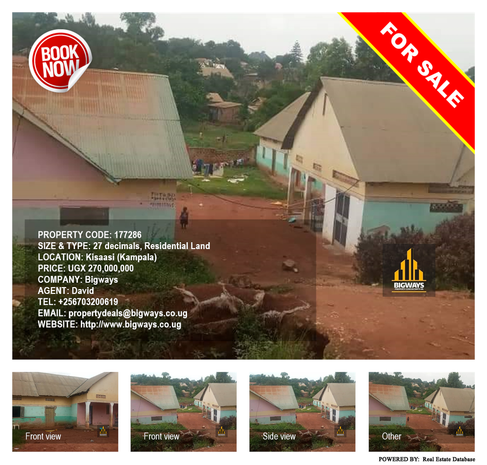 Residential Land  for sale in Kisaasi Kampala Uganda, code: 177286