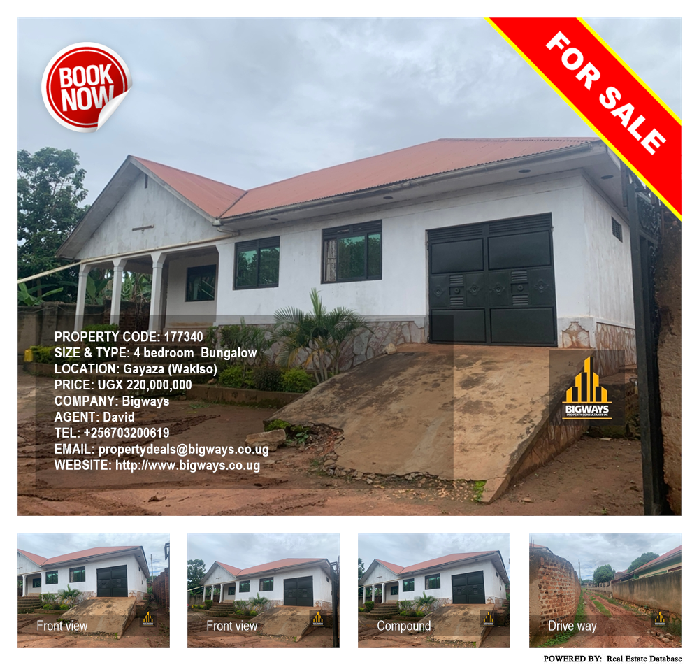 4 bedroom Bungalow  for sale in Gayaza Wakiso Uganda, code: 177340