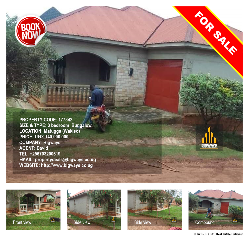 3 bedroom Bungalow  for sale in Matugga Wakiso Uganda, code: 177342