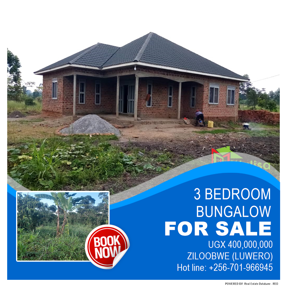 3 bedroom Bungalow  for sale in Ziloobwe Luweero Uganda, code: 177382