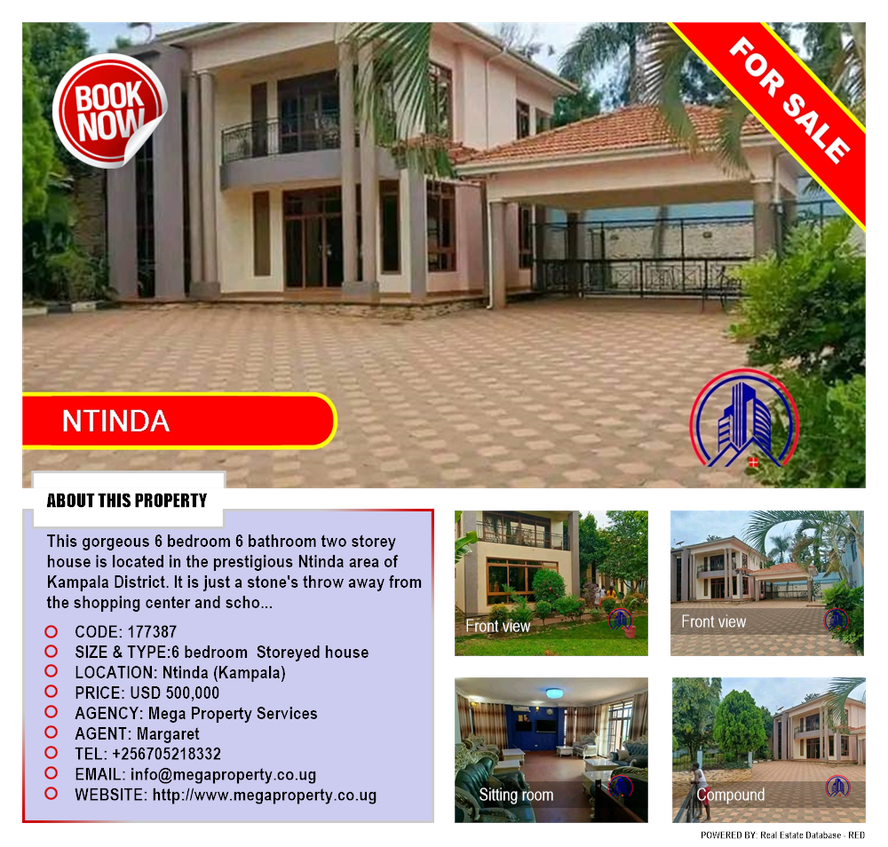 6 bedroom Storeyed house  for sale in Ntinda Kampala Uganda, code: 177387