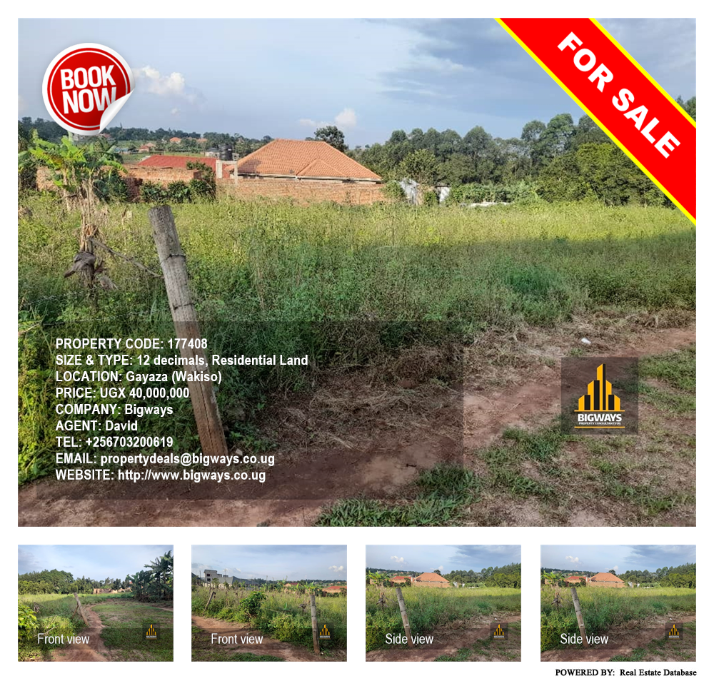 Residential Land  for sale in Gayaza Wakiso Uganda, code: 177408