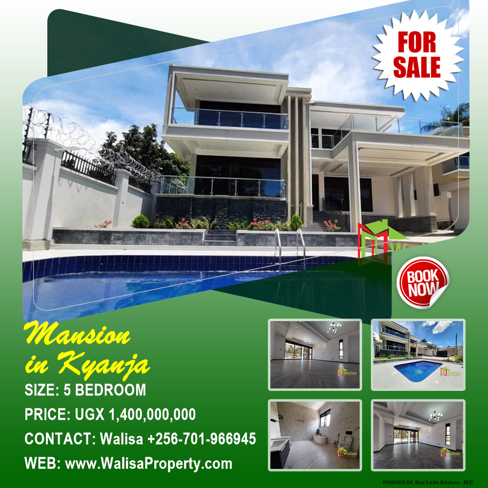 5 bedroom Mansion  for sale in Kyanja Wakiso Uganda, code: 177422