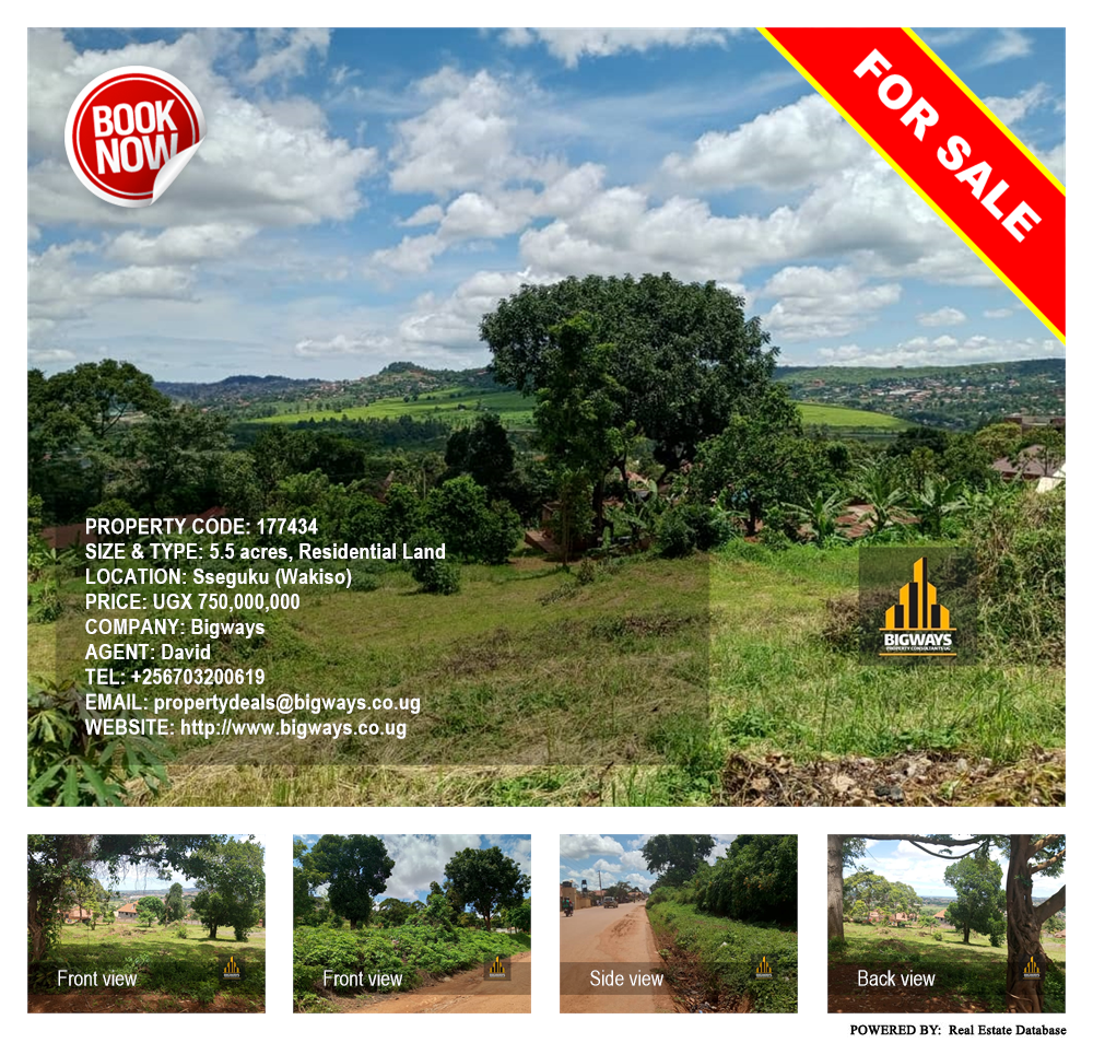 Residential Land  for sale in Seguku Wakiso Uganda, code: 177434