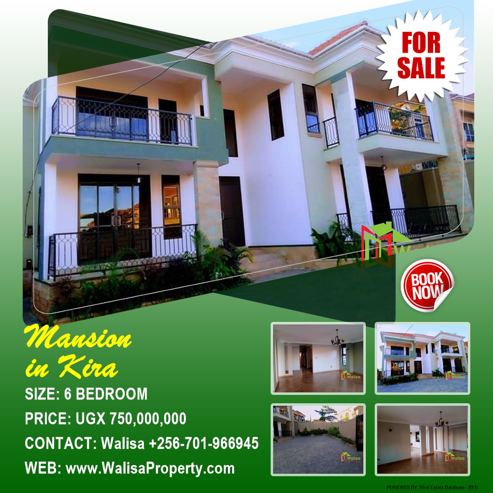 6 bedroom Mansion  for sale in Kira Wakiso Uganda, code: 177463