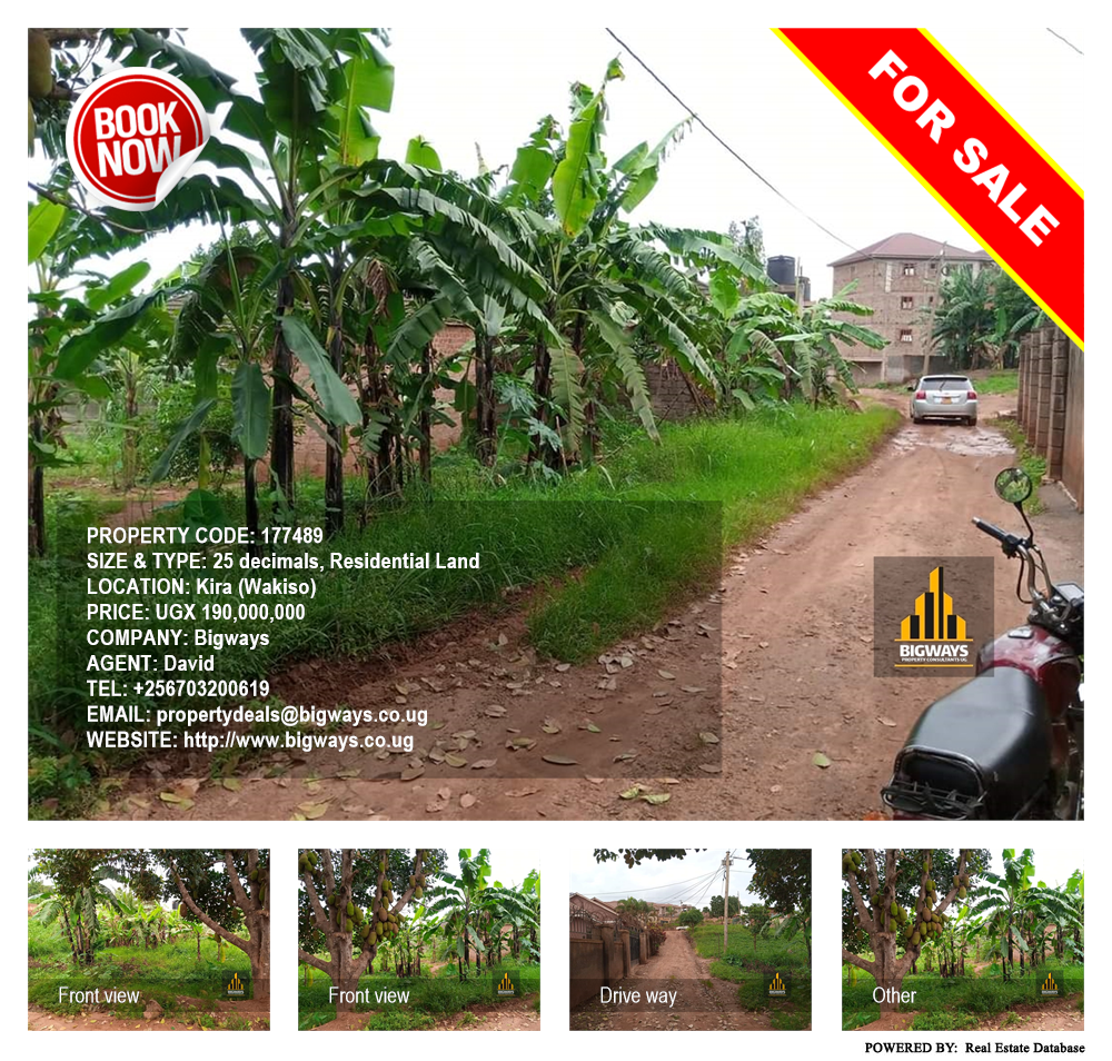 Residential Land  for sale in Kira Wakiso Uganda, code: 177489