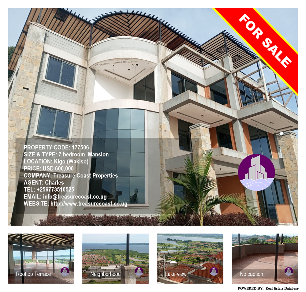 7 bedroom Mansion  for sale in Kigo Wakiso Uganda, code: 177506