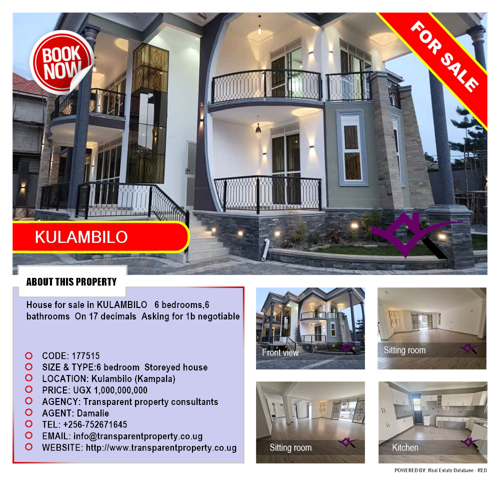 6 bedroom Storeyed house  for sale in Kulambilo Kampala Uganda, code: 177515