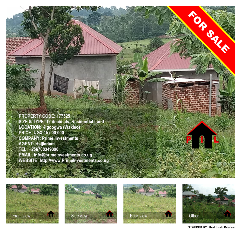 Residential Land  for sale in Kigoogwa Wakiso Uganda, code: 177525