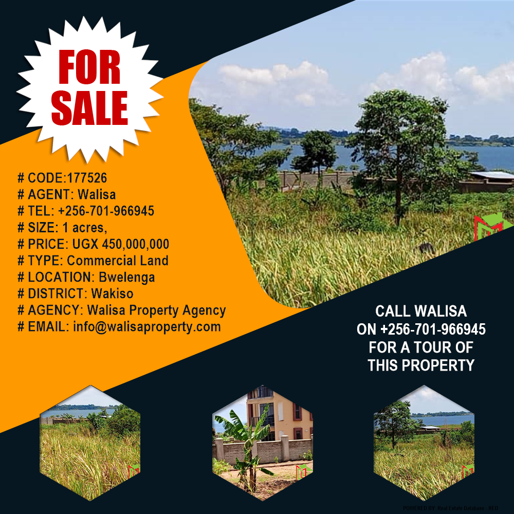 Commercial Land  for sale in Bwelenga Wakiso Uganda, code: 177526