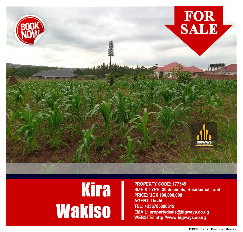 Residential Land  for sale in Kira Wakiso Uganda, code: 177549