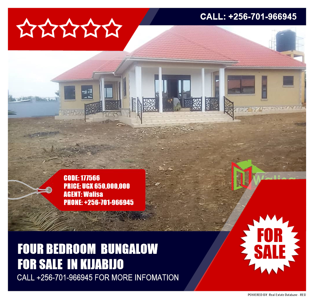 4 bedroom Bungalow  for sale in Kijabijo Wakiso Uganda, code: 177566