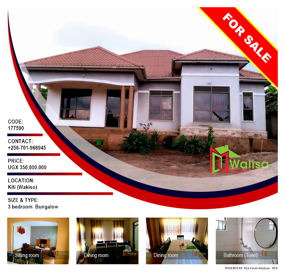 3 bedroom Bungalow  for sale in Kiti Wakiso Uganda, code: 177590