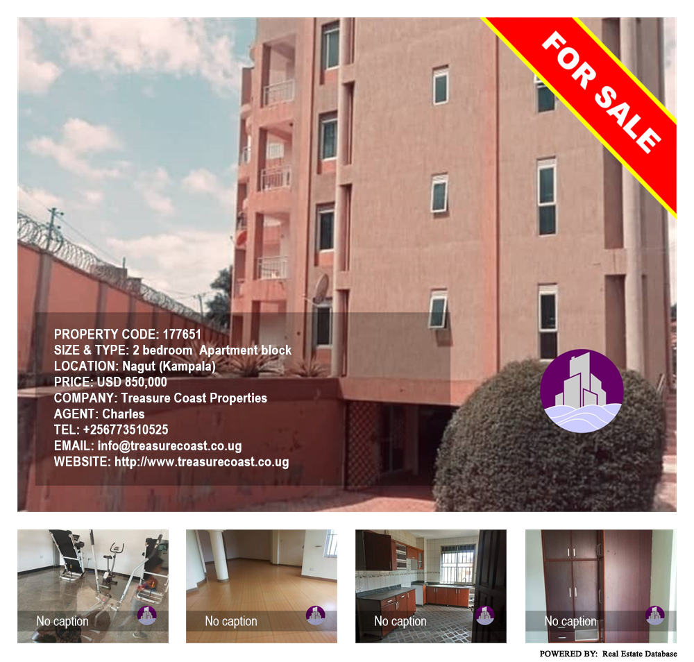 2 bedroom Apartment block  for sale in Nagut Kampala Uganda, code: 177651